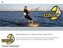 Tablet Screenshot of kitesurfclublacanau.fr